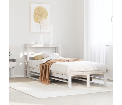 Estructura cama sin colchón madera maciza pino blanca 100x200cm