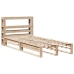 Estructura de cama sin colchón madera maciza de pino 90x190 cm