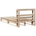 Estructura de cama sin colchón madera maciza de pino 90x190 cm