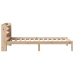 Estructura de cama sin colchón madera maciza de pino 90x190 cm