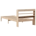 Estructura de cama sin colchón madera maciza de pino 90x190 cm