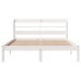 Estructura de cama sin colchón madera de pino blanco 135x190 cm