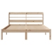 Estructura de cama sin colchón madera maciza de pino 160x200 cm