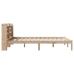 Estructura de cama sin colchón madera maciza de pino 160x200 cm