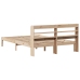 Estructura de cama sin colchón madera maciza de pino 160x200 cm
