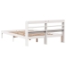 Estructura de cama sin colchón madera maciza de pino 160x200 cm