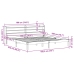 Estructura de cama sin colchón madera maciza de pino 180x200 cm