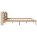 Estructura de cama sin colchón madera maciza de pino 180x200 cm