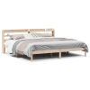 Estructura de cama sin colchón madera maciza de pino 200x200 cm