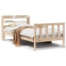Estructura de cama sin colchón madera maciza pino 75x190 cm