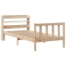 Estructura de cama sin colchón madera maciza pino 75x190 cm