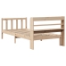 Estructura de cama sin colchón madera maciza pino 75x190 cm