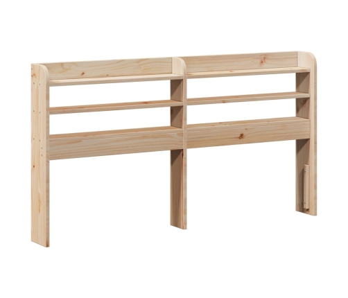 Estructura de cama sin colchón madera maciza de pino 135x190 cm