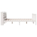 Estructura de cama sin colchón madera de pino blanco 135x190 cm