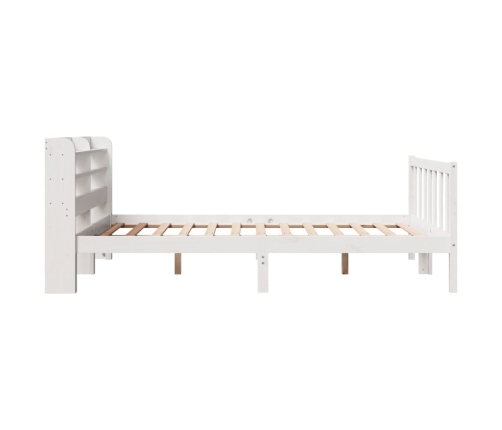 Estructura de cama sin colchón madera maciza de pino 160x200 cm