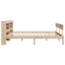 Estructura de cama sin colchón madera maciza de pino 120x190 cm