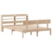 Estructura de cama sin colchón madera maciza de pino 140x190 cm