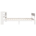 Estructura de cama sin colchón madera de pino blanca 90x200 cm