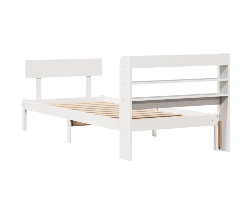 Estructura cama sin colchón madera maciza pino blanca 100x200cm