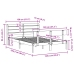 Estructura de cama sin colchón madera de pino maciza 120x200 cm