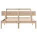 Estructura de cama sin colchón madera de pino maciza 120x200 cm