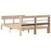 Estructura de cama sin colchón madera de pino maciza 120x200 cm