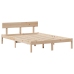 Estructura de cama sin colchón madera de pino maciza 120x200 cm