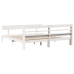 Estructura de cama sin colchón madera maciza blanca 200x200 cm