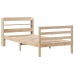 Estructura de cama con cabecero madera maciza pino 75x190 cm