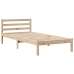 Estructura de cama con cabecero madera maciza pino 75x190 cm