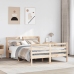Estructura de cama con cabecero madera maciza pino 120x200 cm