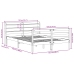 Estructura de cama con cabecero madera maciza pino 120x200 cm