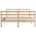 Estructura de cama con cabecero madera maciza pino 120x200 cm