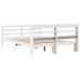 Estructura de cama con cabecero madera de pino blanco 150x200cm