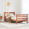 Estructura de cama sin colchón madera maciza marrón 90x190 cm