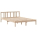 Estructura de cama con cabecero madera maciza pino 140x190 cm