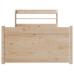 Estructura de cama con cabecero madera maciza pino 90x190 cm