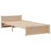 Estructura de cama con cabecero madera maciza pino 90x190 cm