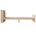 Estructura de cama con cabecero madera maciza pino 90x190 cm