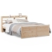 Estructura de cama con cabecero madera maciza pino 120x190 cm