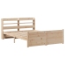 Estructura de cama con cabecero madera maciza pino 120x190 cm