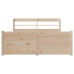 Estructura de cama con cabecero madera maciza pino 120x190 cm