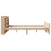 Estructura de cama con cabecero madera maciza pino 120x190 cm