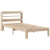 Estructura de cama con cabecero madera maciza pino 75x190 cm