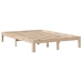 Estructura de cama con cabecero madera maciza pino 135x190 cm