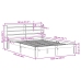Estructura de cama con cabecero madera maciza pino 120x200 cm
