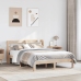 Estructura de cama con cabecero madera de pino blanco 150x200cm
