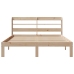 Estructura de cama con cabecero madera de pino blanco 150x200cm