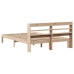 Estructura de cama con cabecero madera de pino blanco 150x200cm