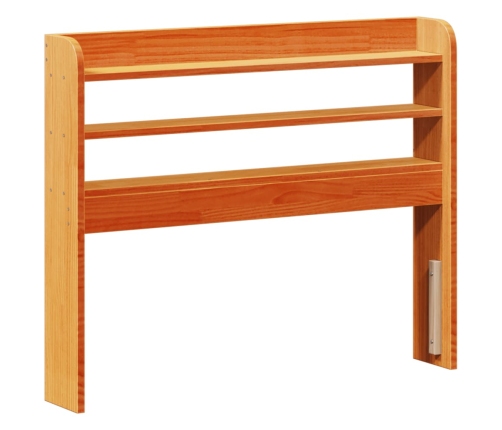 Estructura de cama sin colchón madera maciza marrón 75x190 cm